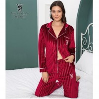 Красная велюровая пижама Victoria`s Secret, M. Код: Д61